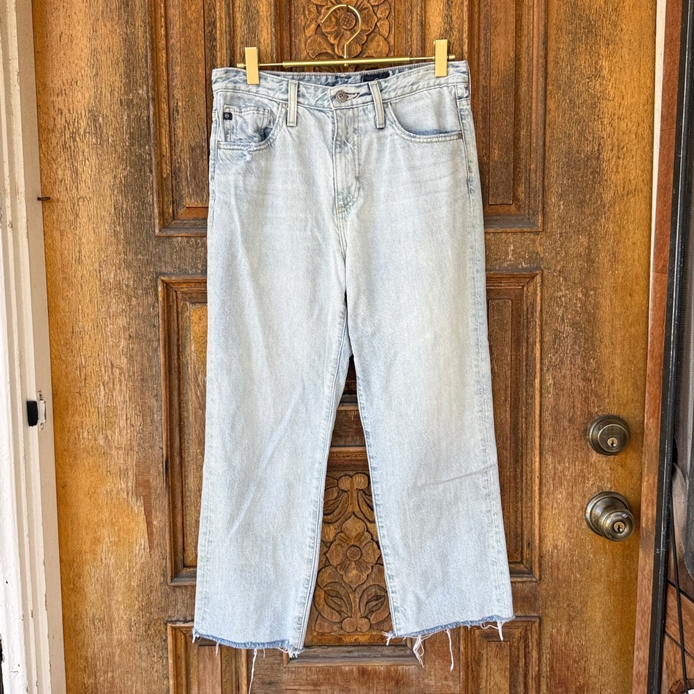 AG Adriano Goldschmied Jeans The Phoebe Vintage Light Wash Streetwear Jeans 27R